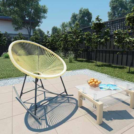 vidaXL Tuinstoel Acapulco poly rattan beige - Aashly