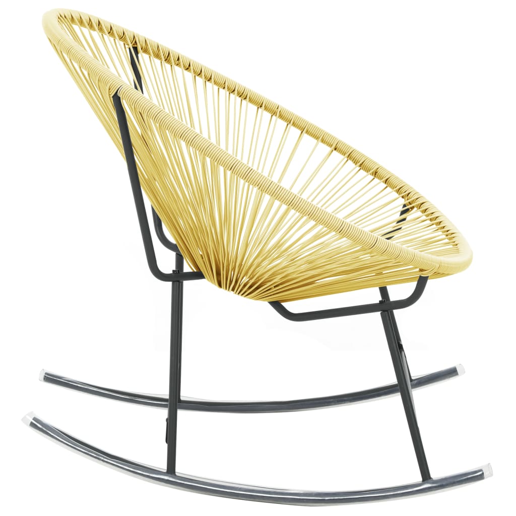 vidaXL Tuinstoel Acapulco poly rattan beige - Aashly