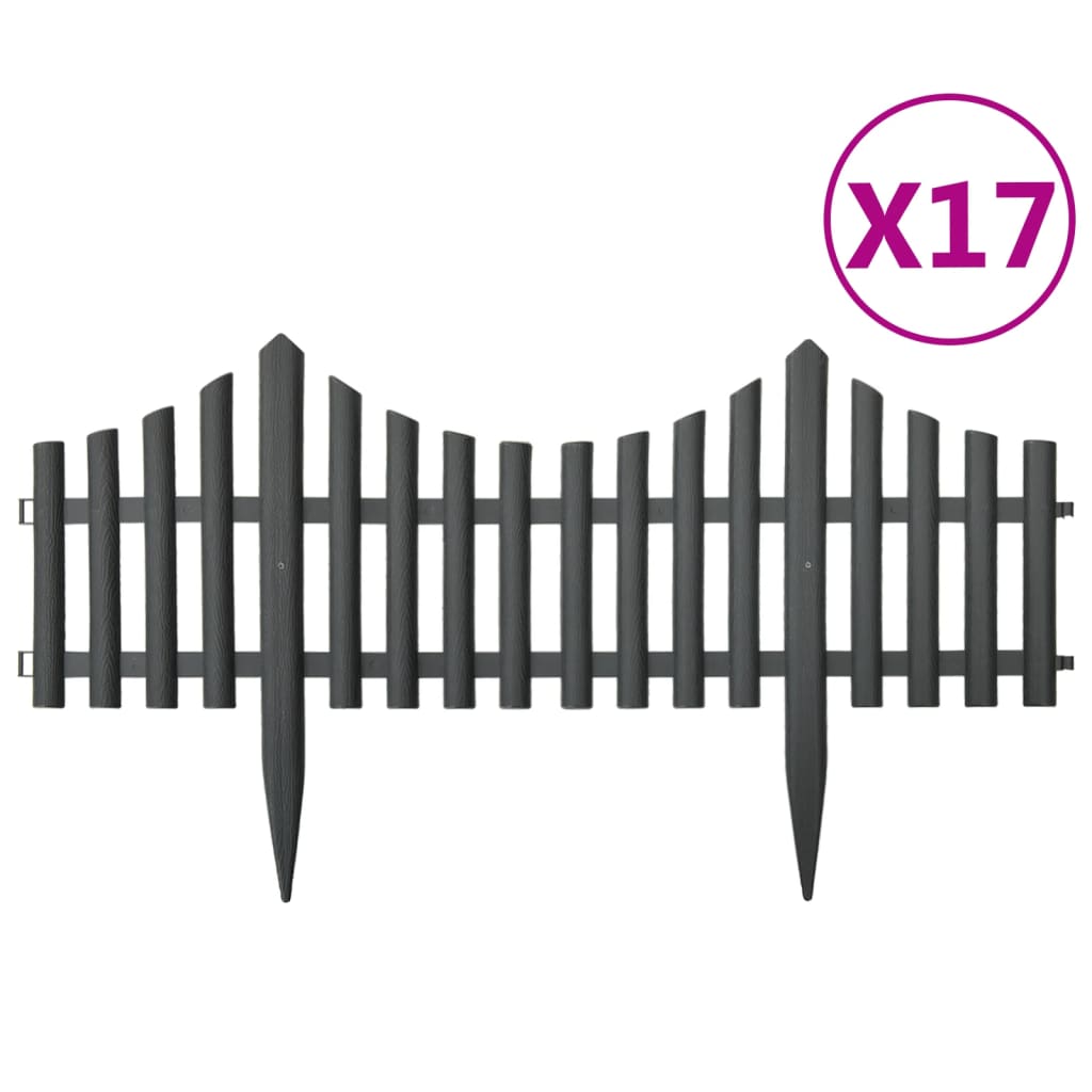 vidaXL Gazonranden 17 st 10 m groen - Aashly