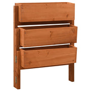 vidaXL Plantenbak inklapbaar 60x14x75 cm massief vurenhout grijs - Aashly