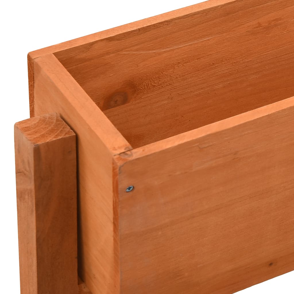 vidaXL Plantenbak inklapbaar 60x14x75 cm massief vurenhout grijs - Aashly