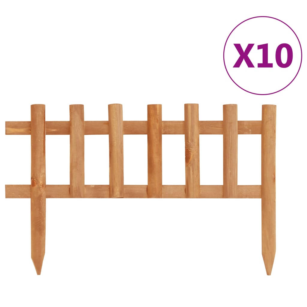 vidaXL Gazonranden 10 st 4,4 m vurenhout - Aashly