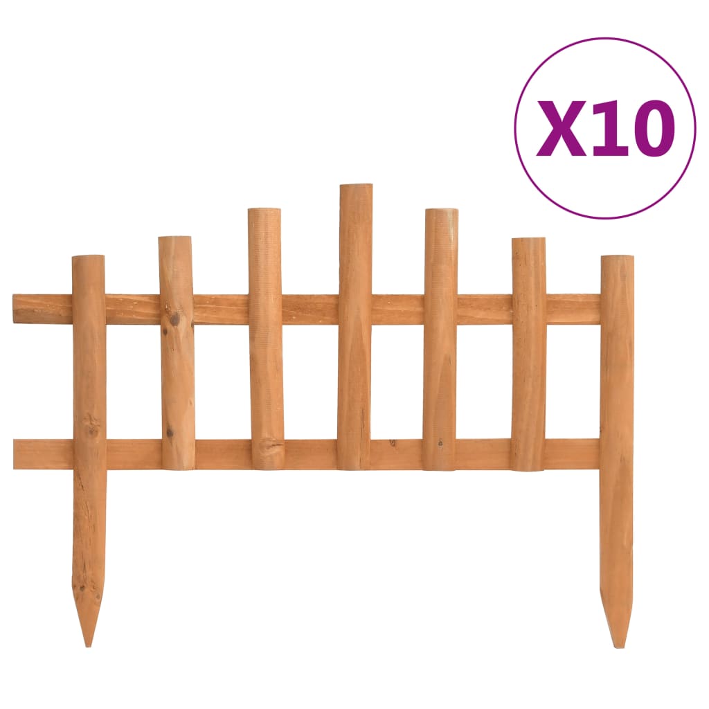 vidaXL Gazonranden 10 st 4,4 m vurenhout - Aashly