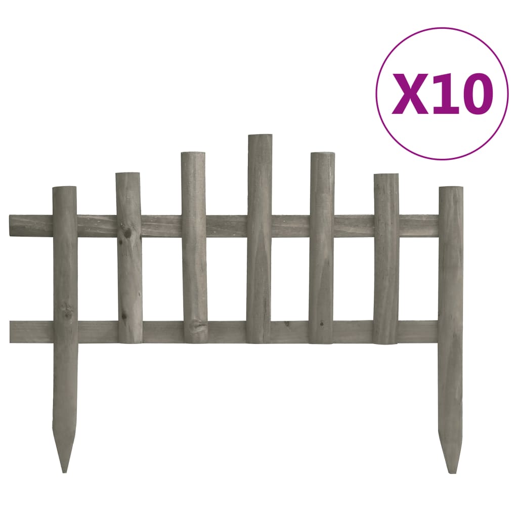 vidaXL Gazonranden 10 st 4,4 m vurenhout - Aashly