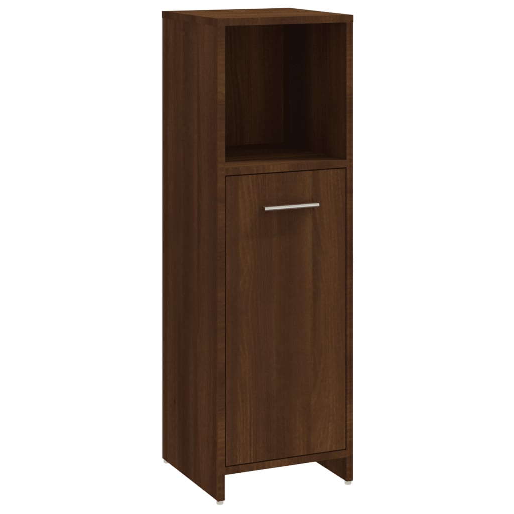 vidaXL 4-delige Badkamermeubelset bewerkt hout oud houtkleurig - Aashly