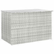 vidaXL Tuinbox 150x100x100 cm poly rattan lichtgrijs