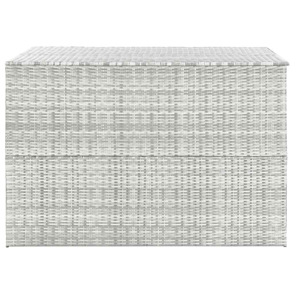 vidaXL Tuinbox 150x100x100 cm poly rattan lichtgrijs