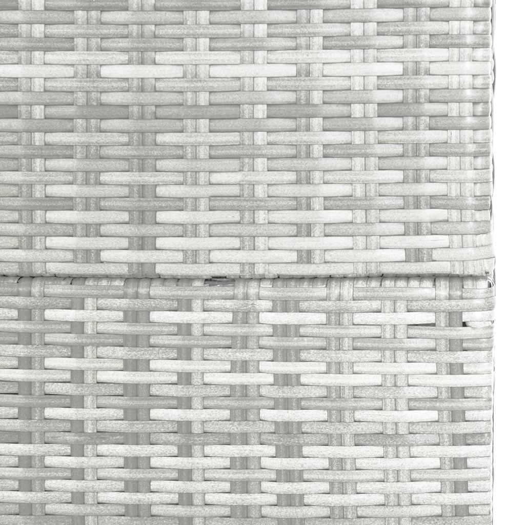 vidaXL Tuinbox 150x100x100 cm poly rattan lichtgrijs