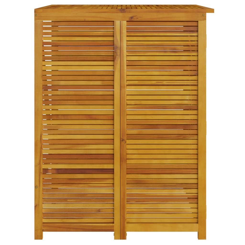vidaXL Afvalbakberging drievoudig 210x89x117 cm massief acaciahout - Aashly