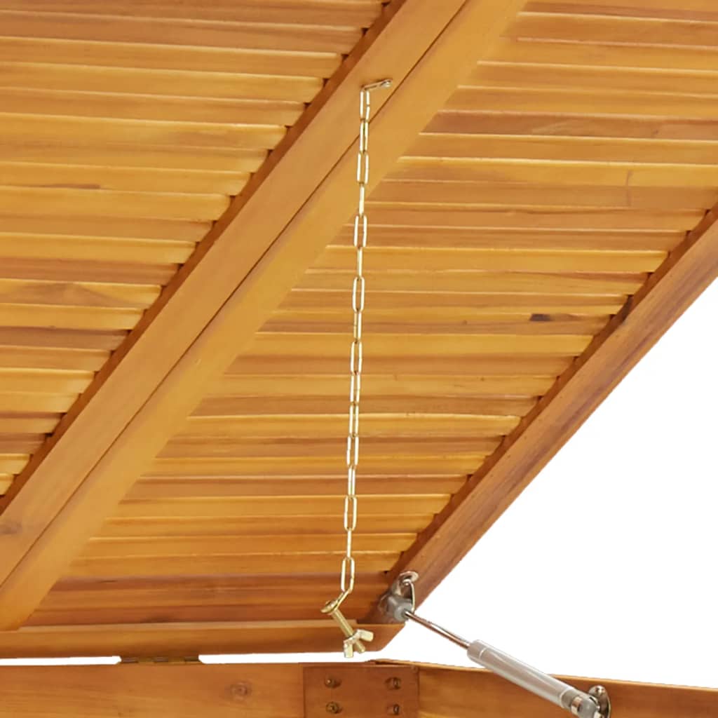 vidaXL Afvalbakberging drievoudig 210x89x117 cm massief acaciahout - Aashly