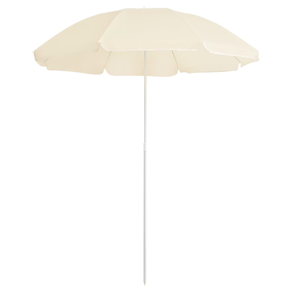 vidaXL Parasol met stalen paal 180 cm antracietkleurig - Aashly