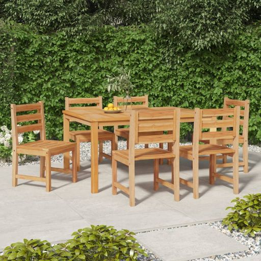 vidaXL Tuinstoelen 8 st massief teakhout - Aashly