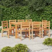 vidaXL Tuinstoelen 8 st massief teakhout - Aashly