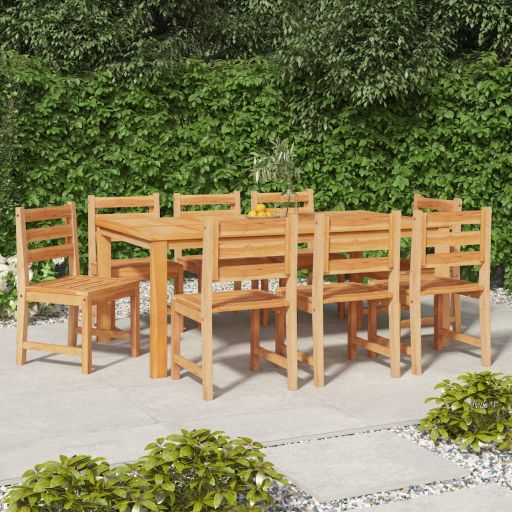 vidaXL Tuinstoelen 8 st massief teakhout - Aashly