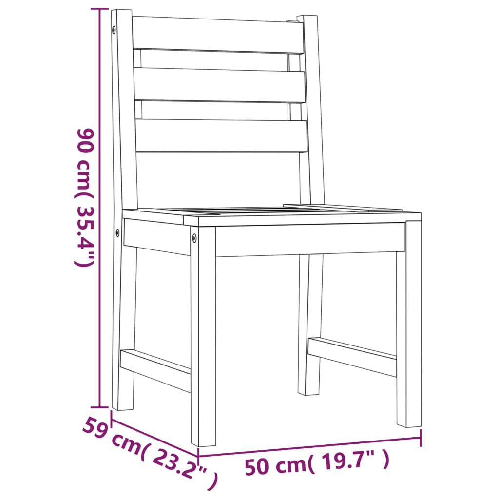 vidaXL Tuinstoelen 8 st massief teakhout - Aashly