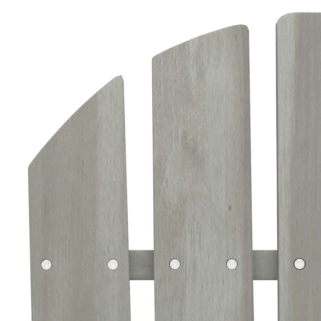 vidaXL Tuinstoel 2-zits Adirondack massief vurenhout grijs - Aashly