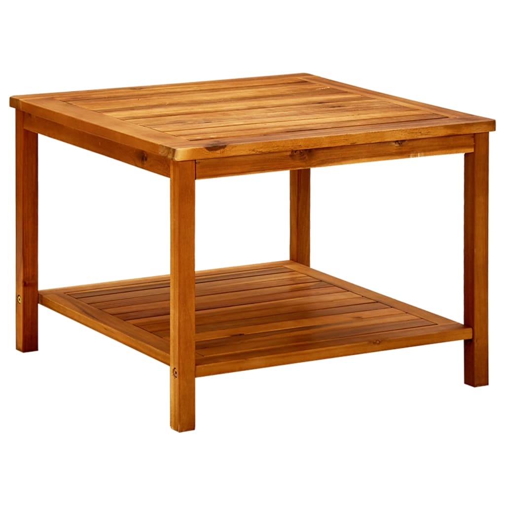 vidaXL Bijzettafel 45x45x45 cm massief acaciahout - Aashly