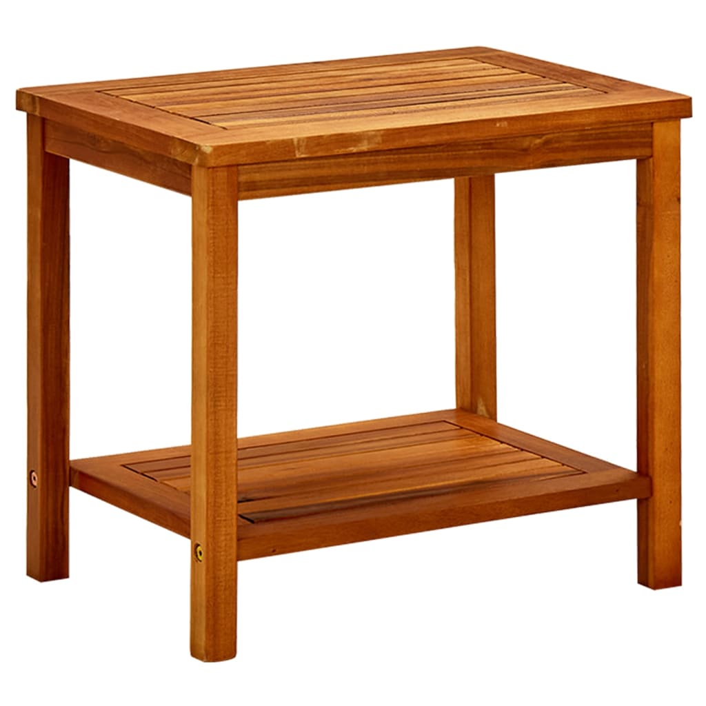 vidaXL Bijzettafel 45x45x45 cm massief acaciahout - Aashly