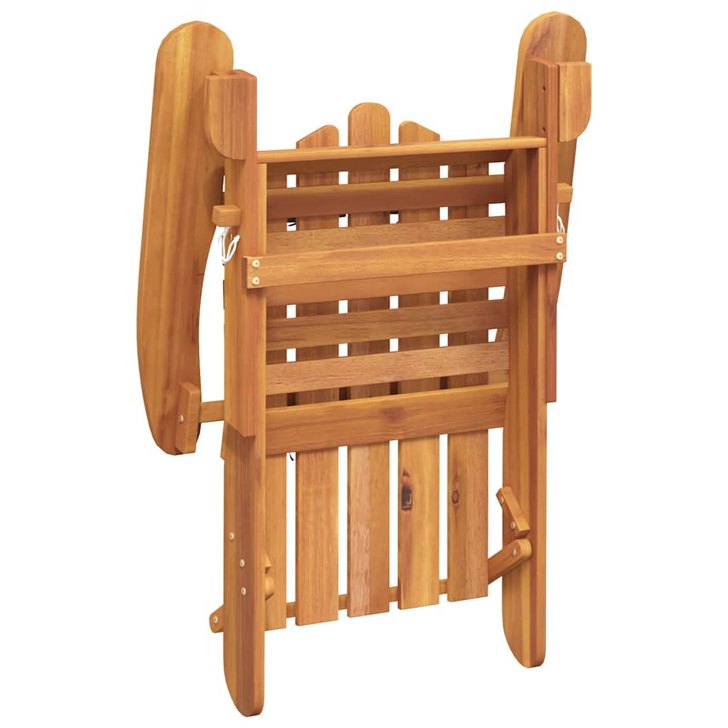 vidaXL Adirondack tuinstoel met voetensteun massief acaciahout - Aashly