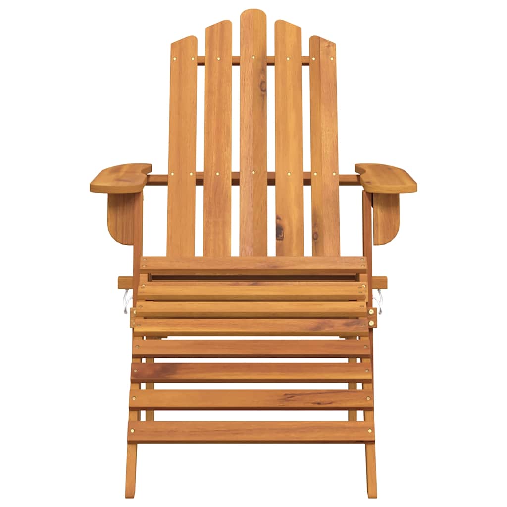 vidaXL Adirondack tuinstoel met voetensteun massief acaciahout - Aashly