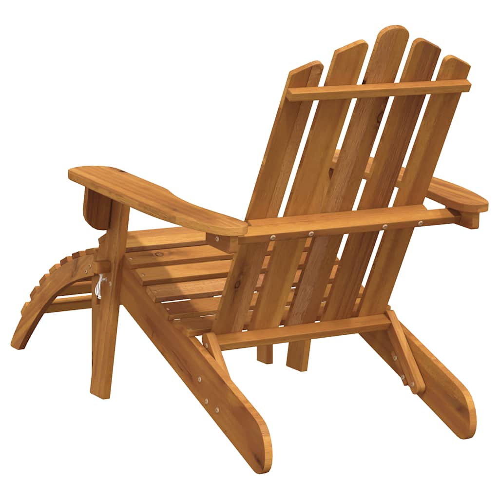 vidaXL Adirondack tuinstoel met voetensteun massief acaciahout - Aashly