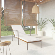 vidaXL Ligbed met kussen poly rattan bruin - Aashly