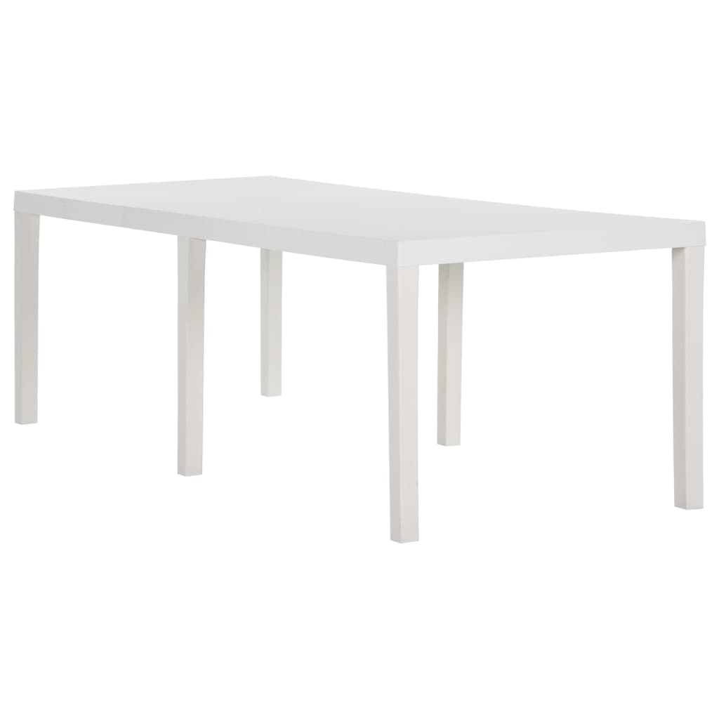 vidaXL Tuintafel 150x90x72 cm polypropeen wit