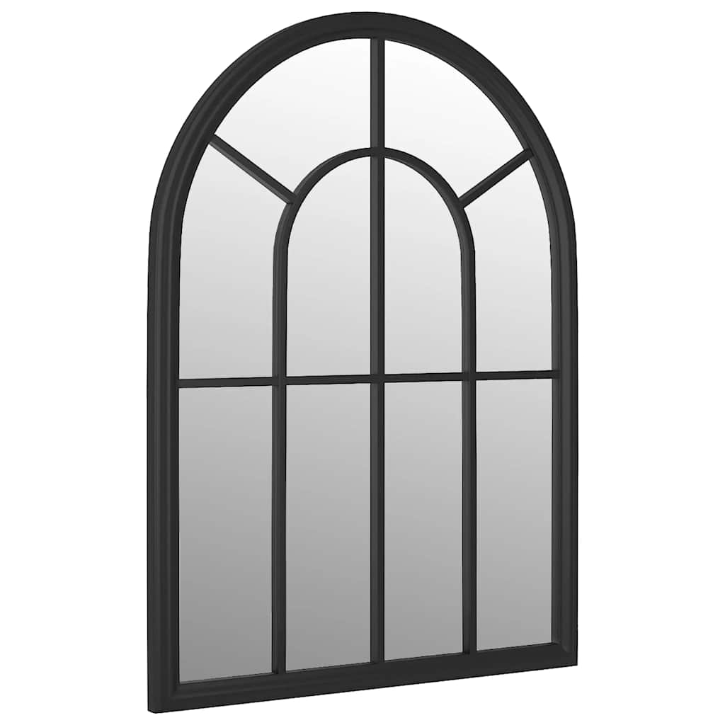 vidaXL Garden Mirror 60x45 cm Iron Sand-colored
