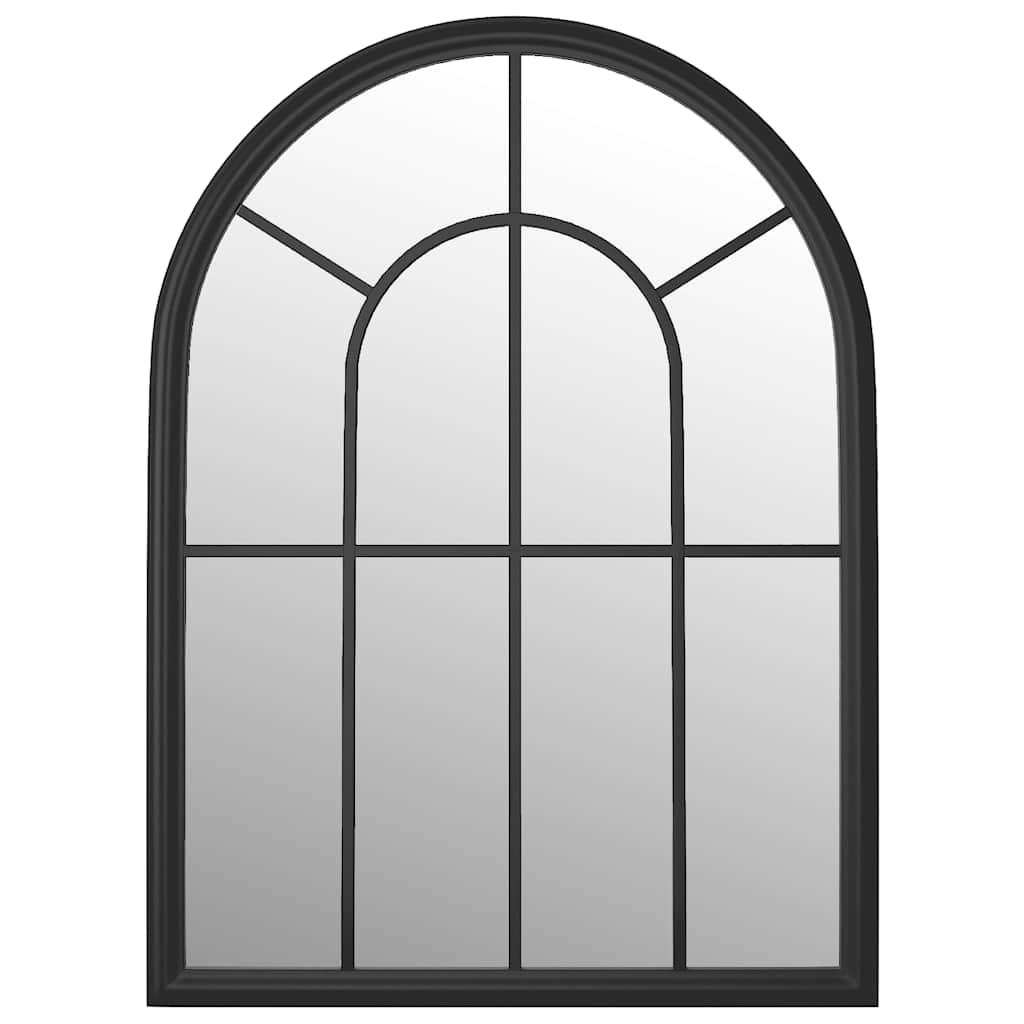 vidaXL Garden Mirror 60x45 cm Iron Sand-colored