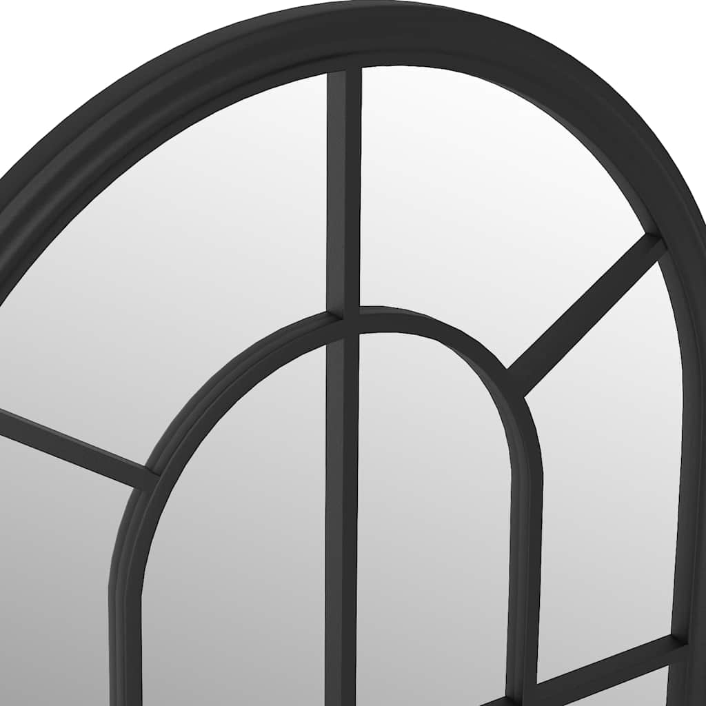 vidaXL Garden Mirror 60x45 cm Iron Sand-colored