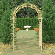 vidaXL Boog met latwerk 141x97x243 cm geïmpregneerd massief grenenhout - Aashly