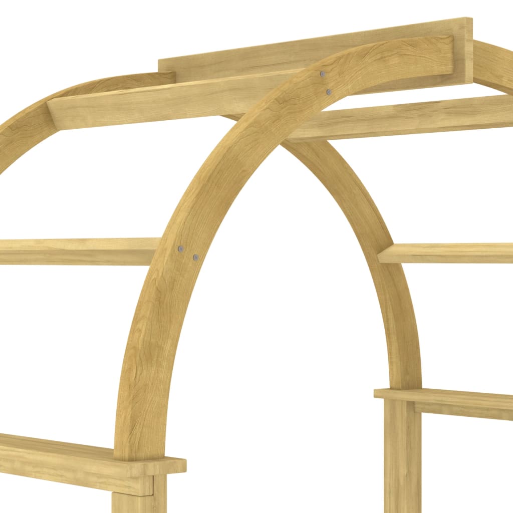 vidaXL Boog met latwerk 141x97x243 cm geïmpregneerd massief grenenhout - Aashly
