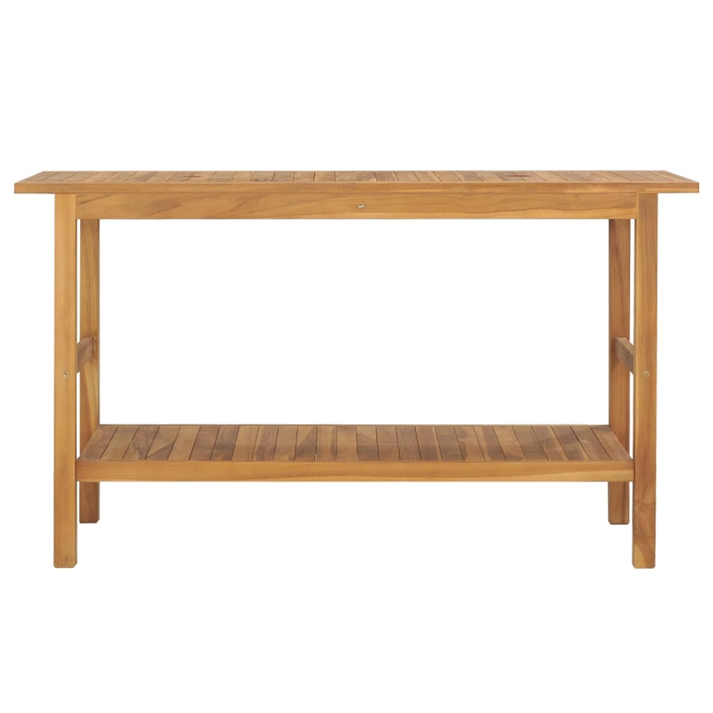 vidaXL Wastafelkast 132x45x75 cm massief teakhout