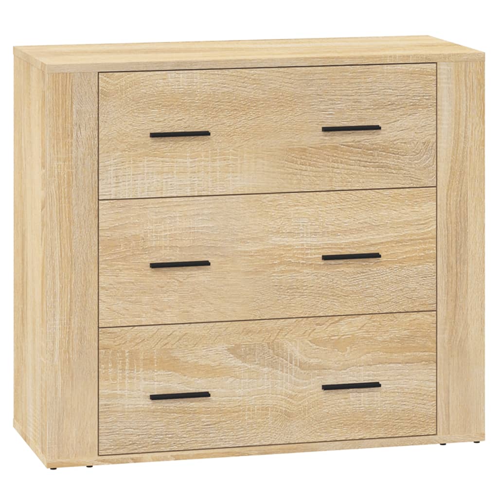 vidaXL Dressoirs 3 st bewerkt hout sonoma eiken - Aashly
