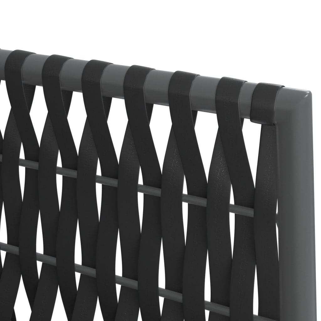 vidaXL 5-delige Tuinset met kussens poly rattan en staal