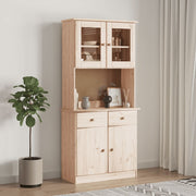 vidaXL Hoge kast ALTA 77x35x165 cm massief grenenhout