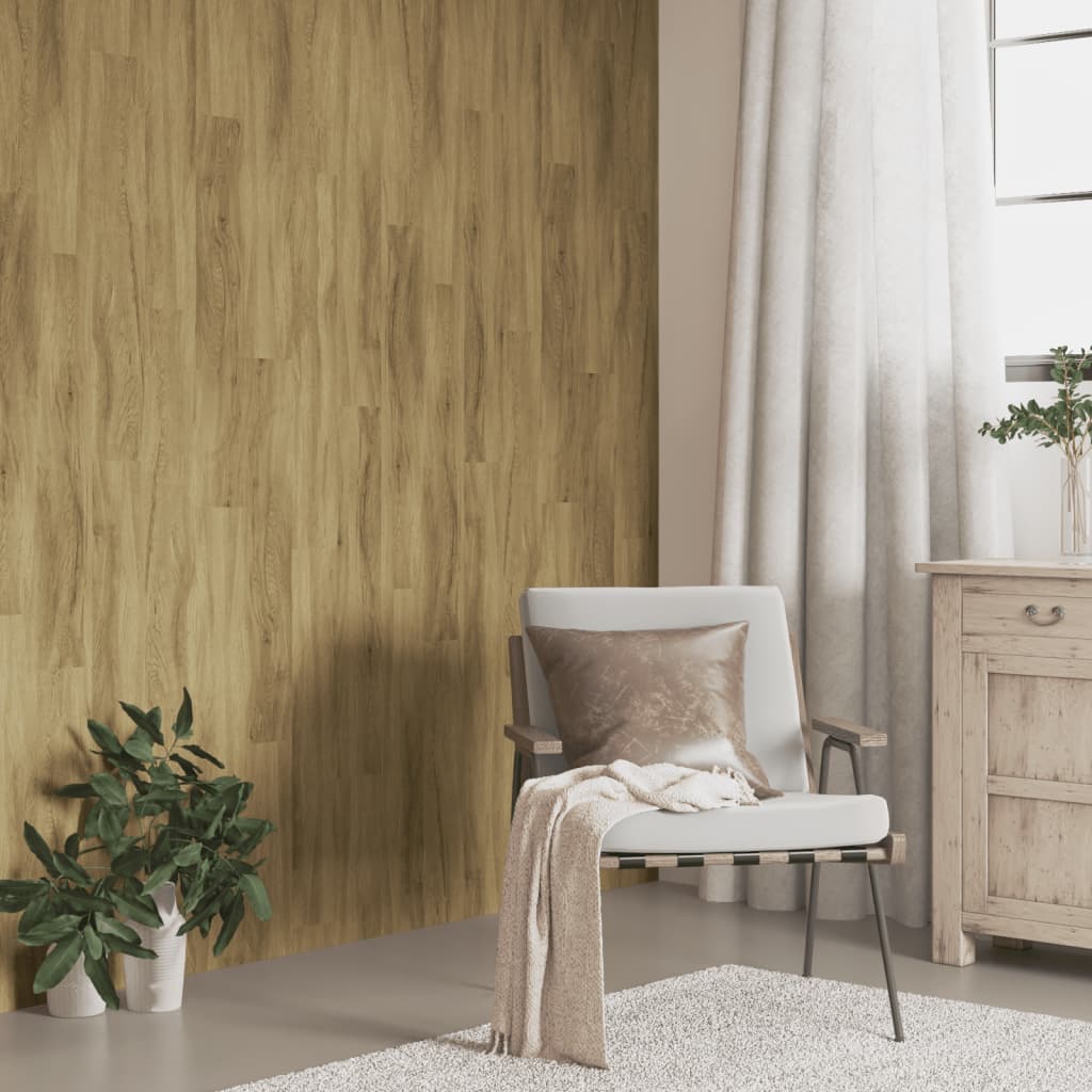 vidaXL Wandpanelen houtlook 2,06 m² PVC bruin