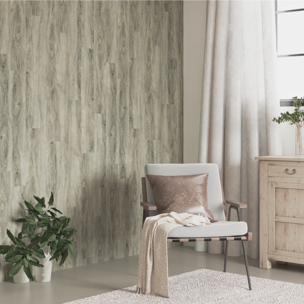 vidaXL Wandpanelen houtlook 2,06 m² PVC bruin