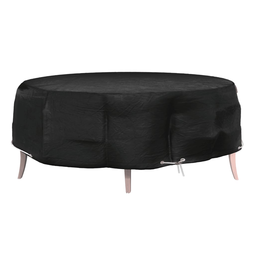 vidaXL Tuinmeubelhoezen voor loungebed 2 st 10 oogjes rond Ø236x67 cm - Aashly