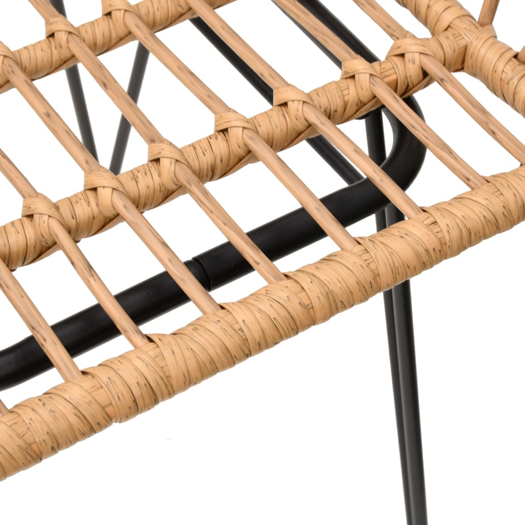 vidaXL Tuinstoelen 2 st met armleuning 56x64x80 cm PE-rattan - Aashly