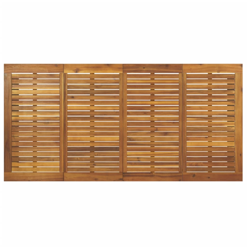 vidaXL Tuintafel met U-vormige poten 200x90x75 cm massief acaciahout - Aashly