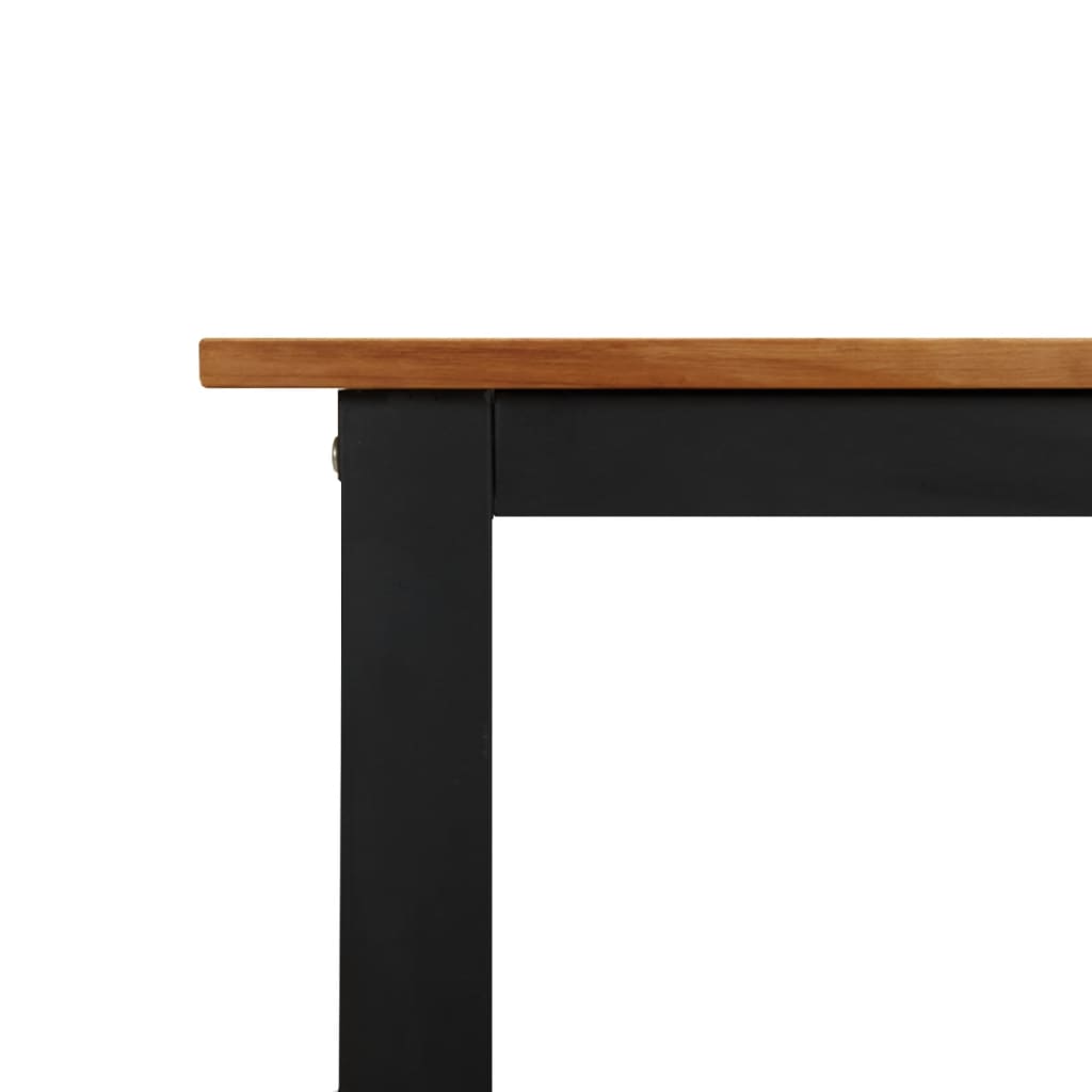 vidaXL Tuintafel met U-vormige poten 200x90x75 cm massief acaciahout - Aashly