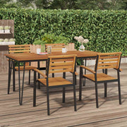 vidaXL Tuintafel met haarspeldpoten 180x90x75 cm massief acaciahout - Aashly