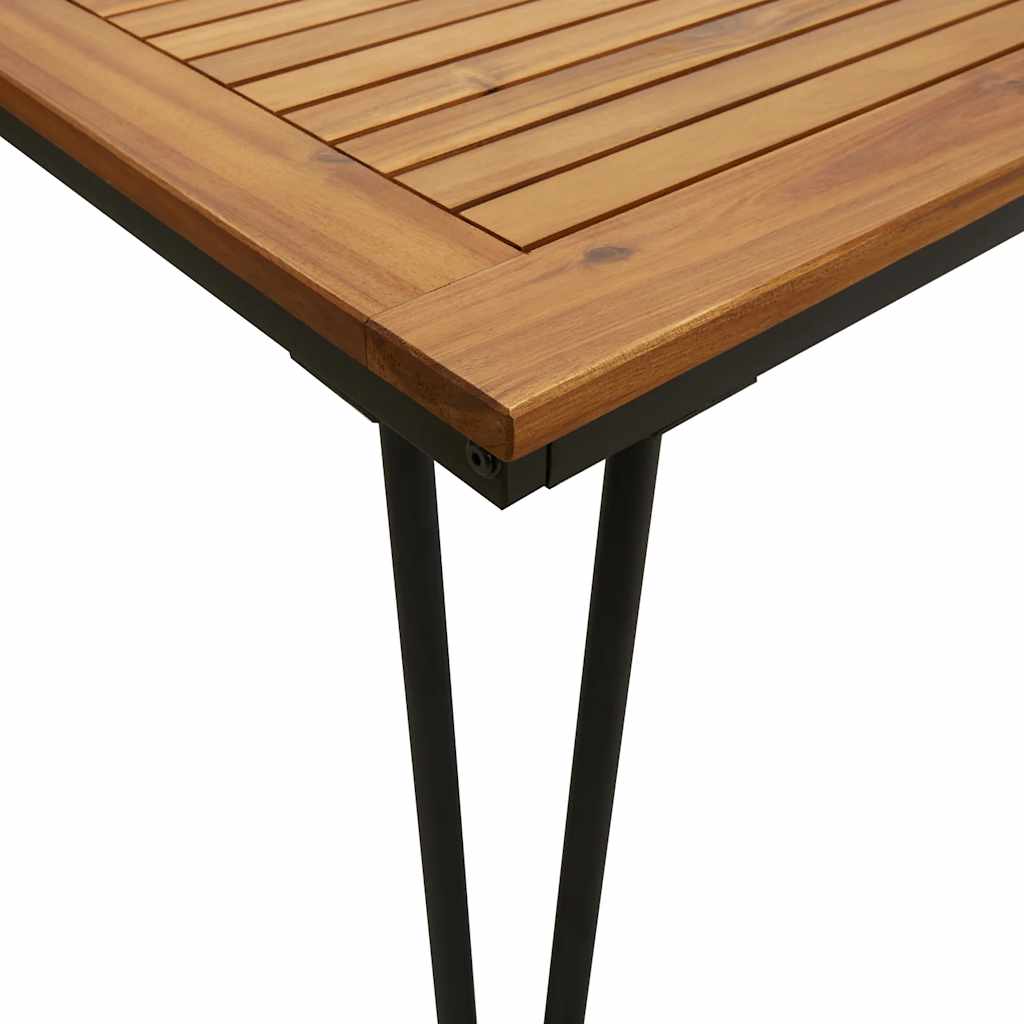 vidaXL Tuintafel met haarspeldpoten 180x90x75 cm massief acaciahout - Aashly