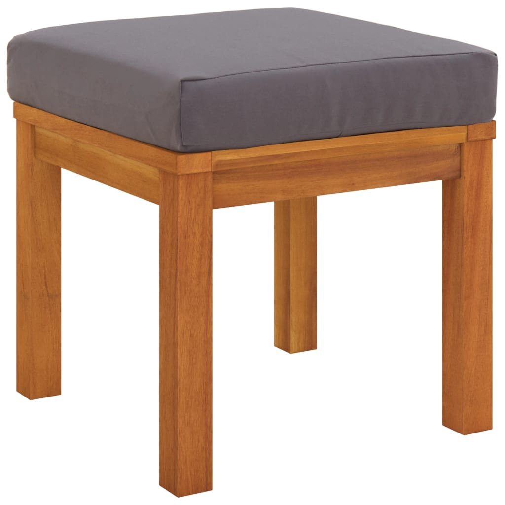 vidaXL Tuinkrukjes 2 st met kussens 40x40x42 cm massief acaciahout - Aashly