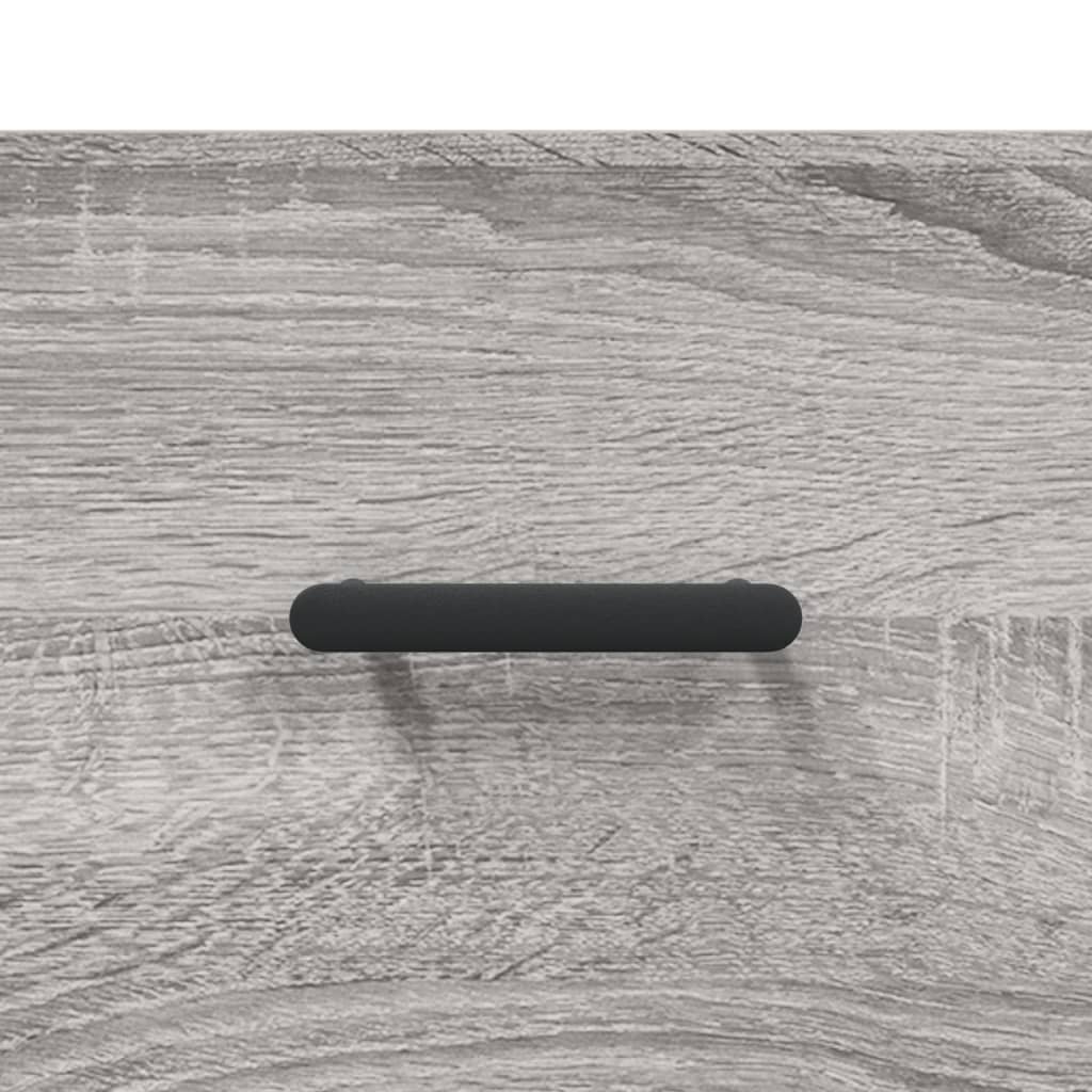 vidaXL Hoge kast 69,5x34x180 cm bewerkt hout grijs sonoma eikenkleurig - Aashly