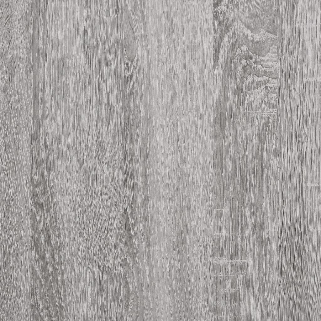 vidaXL Hoge kast 69,5x34x180 cm bewerkt hout grijs sonoma eikenkleurig - Aashly