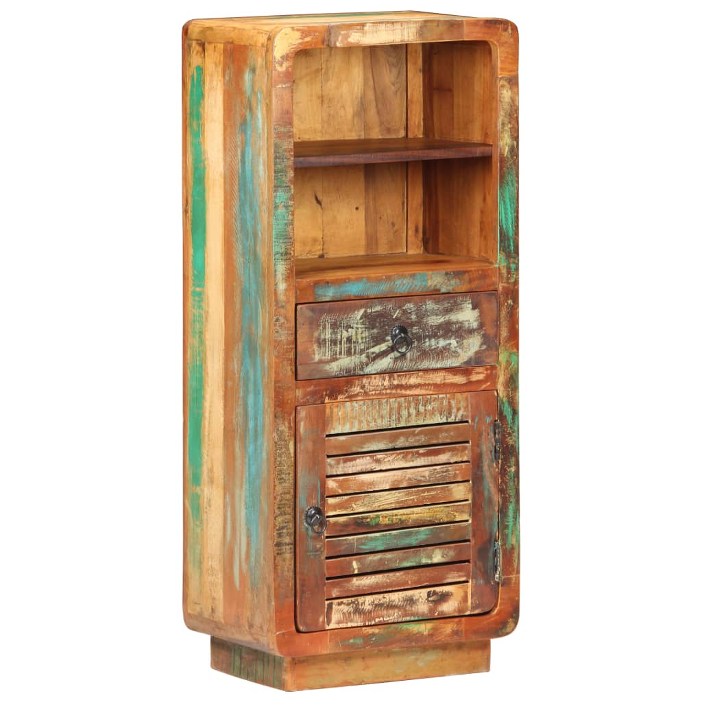 vidaXL Hoge kast 45x32x110 cm massief gerecycled hout - Aashly