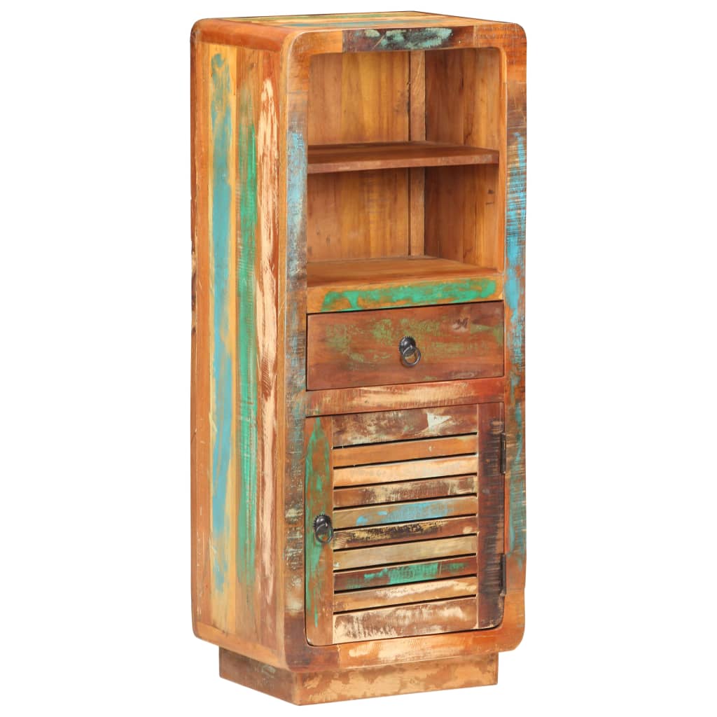 vidaXL Hoge kast 45x32x110 cm massief gerecycled hout - Aashly