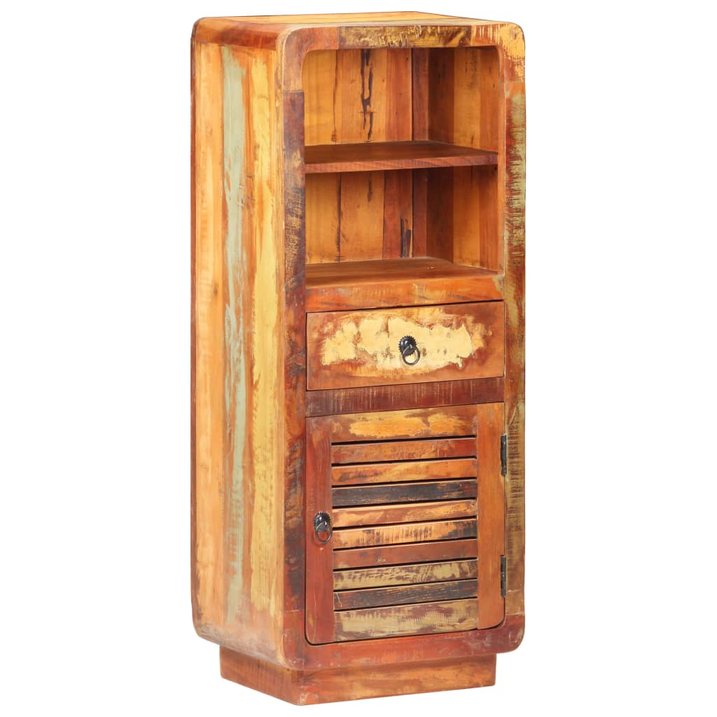 vidaXL Hoge kast 45x32x110 cm massief gerecycled hout - Aashly